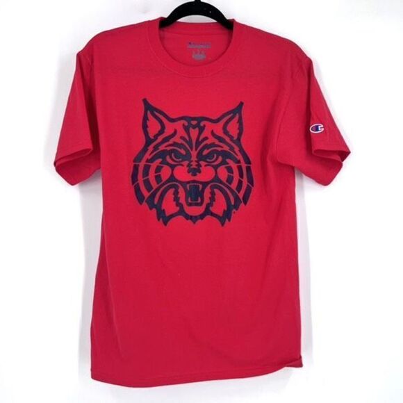 Champion Authentic Men's Athleticwear T-shirt Crewneck Graphic Tiger Red Small - Picture 1 of 6